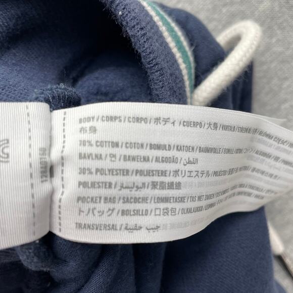 Abercrombie & Fitch Fleece Sweat Shorts Women XS Blue Green Drawstring Retro - Picture 10 of 12